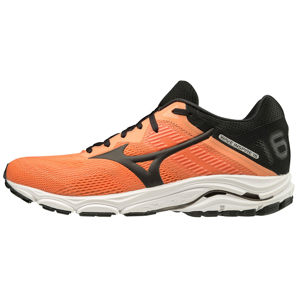 Sapatilhas Running Mizuno Wave Inspire 16 - Homem - Laranja/Pretas - ISTRA1674